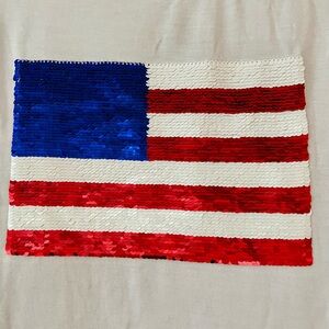 Red, white, and blue t-shirt
